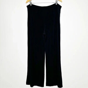 Sympli Black Jersey Straight Leg Pull-On Ankle Pants Size 16